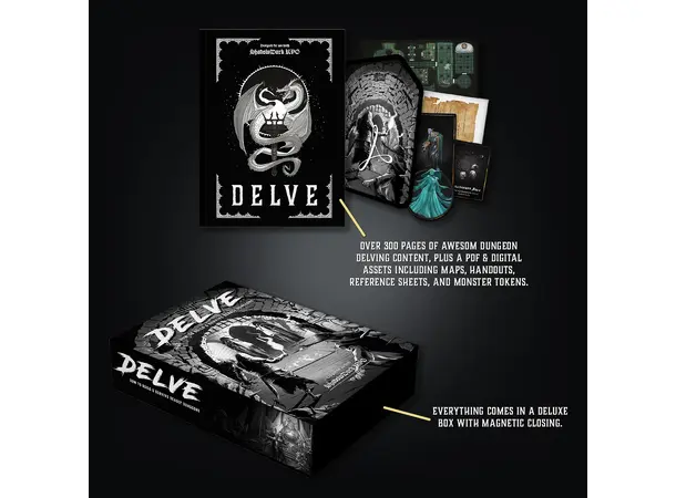 Shadowdark RPG DELVE Delvers Box 