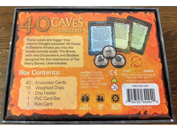 Too Many Bones 40 Caves in Daelore Exp Utvidelse til Too Many Bones Unbreakable 