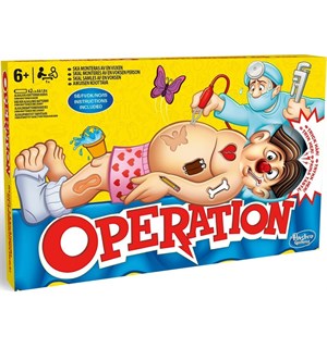 Operation Brettspill Spillet der du må være stø på hånden! 