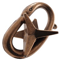Cast Puzzle 3/6 Star Hjärngympa i metall Svårighetsgrad 3/6