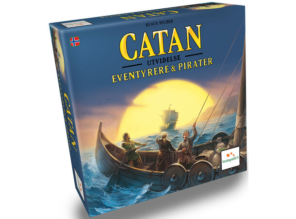 Catan Eventyrere & Pirater NORSK 2-4 spillere utvidelse 