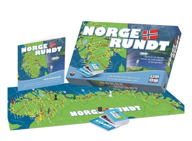 Norge Rundt Brettspill Brettspill for hele familien