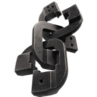 Cast Puzzle 6/6 Chain Hjärngympa metall Svårighetsgrad 6/6