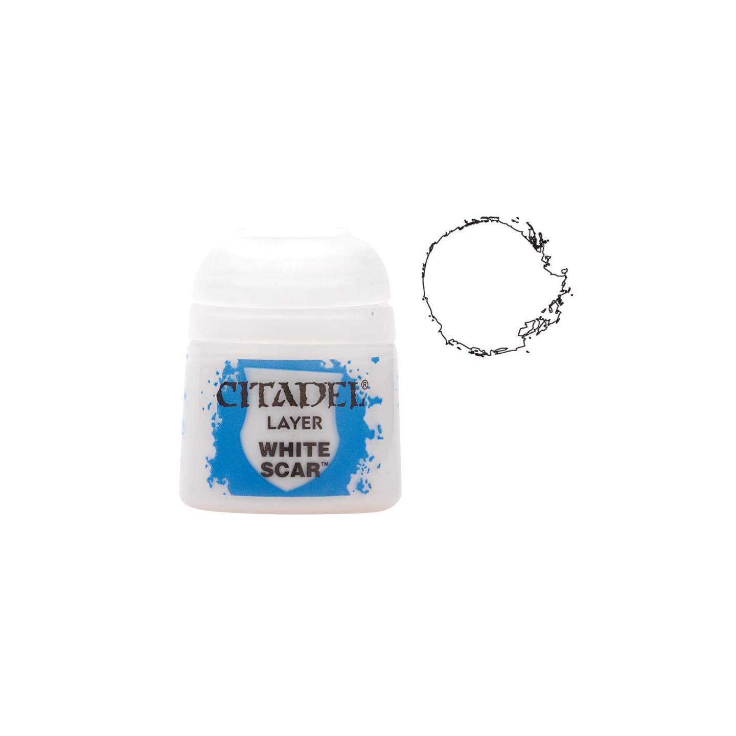 Citadel Paint Layer White Scar Tilsvarer P3 Morrow White