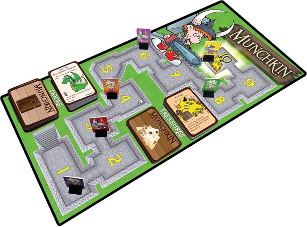 Munchkin Deluxe Startpaket Brädspel Specialutgåva av kortspelet med bräda++ 