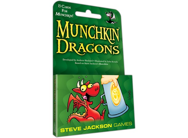 Munchkin Dragons Booster 15 nye kort til Munchkin