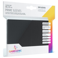 Sleeves Prime Svart x100 st 66x91 Gamegenic Kortskydd/DeckProtect