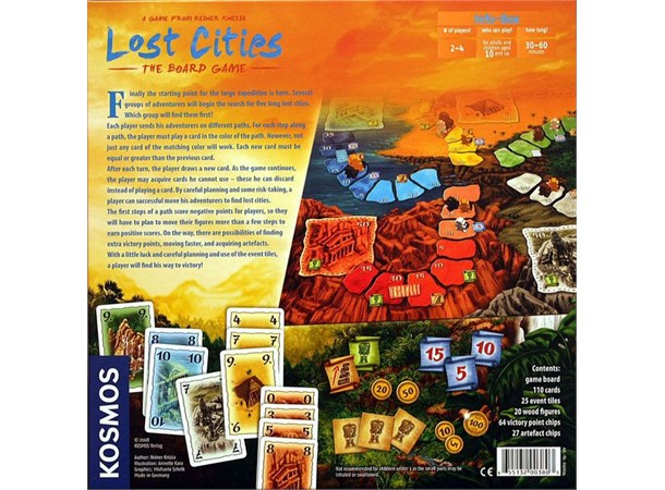 Lost Cities The Board Game Brettspill