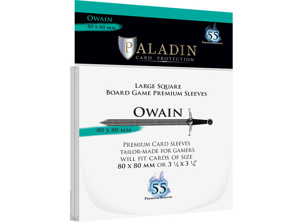 Brädspel Kortskydd 55 st 80x80 Paladin Owain Large Square 