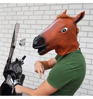 Hestehode Maske Horse Head Mask Gjør festen/hverdagen litt morsommere! 