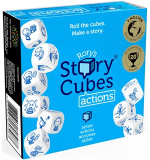 Rorys Story Cubes Actions Engelsk Kan også spilles med Rory Story Cubes 