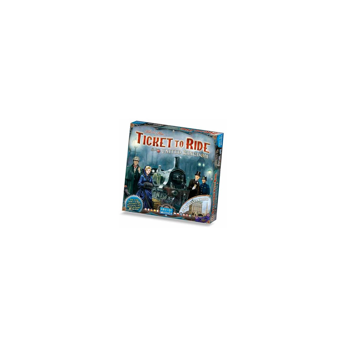 Ticket to Ride Map Coll 5 United Kingdom United Kingdom + Pennsylvania