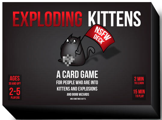 Exploding Kittens NSFW Edition - Engelsk Not Safe For Work Edition