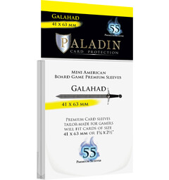 Brettspill Kortbeskyttere 55 stk 41x63 Paladin Galahad Mini American