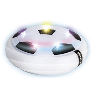 Fotball Disk Svever over gulvet Spill fotball som Air Hockey inne. 