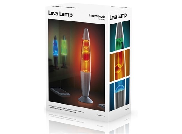 Lava Lampe 34cm Blå Lavalampe i meget pen utforming