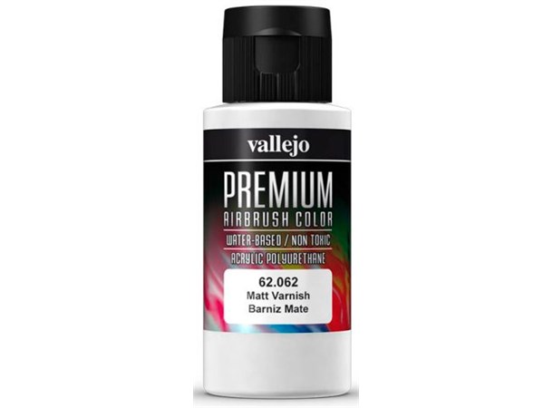 Vallejo Premium Varnish Matt 60ml Premium Airbrush Color - Klarlakk