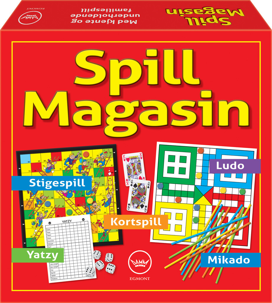 Spillmagasin Brettspill Yatzy, Ludo, Stigespill, Ludo, Kortspill