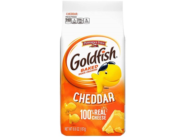 Goldfish Crackers Cheddar- 187g Gullfisk - Kinofavoritten med ekstra ost