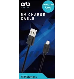 Ladekabel til PS4 håndkontroll ORB - 5m Play & Charge Cable 