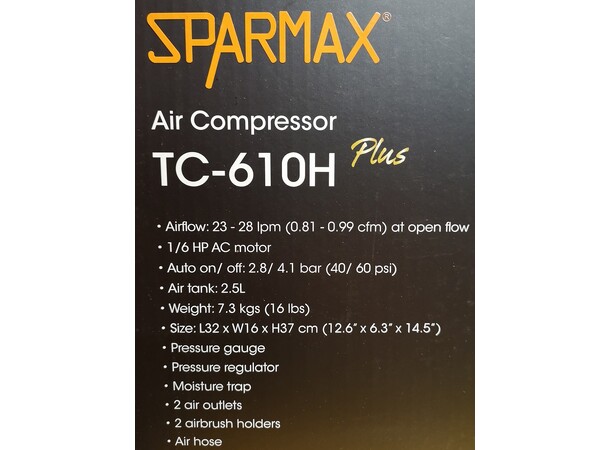 Sparmax TC610H+ Airbrush Kompressor