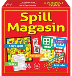 Spillmagasin Brettspill Yatzy, Ludo, Stigespill, Ludo, Kortspill