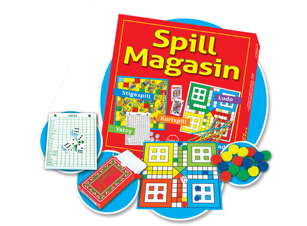 Spillmagasin Brettspill Yatzy, Ludo, Stigespill, Ludo, Kortspill 