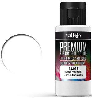 Vallejo Premium Varnish Satin 60ml Premium Airbrush Color - Klarlakk 