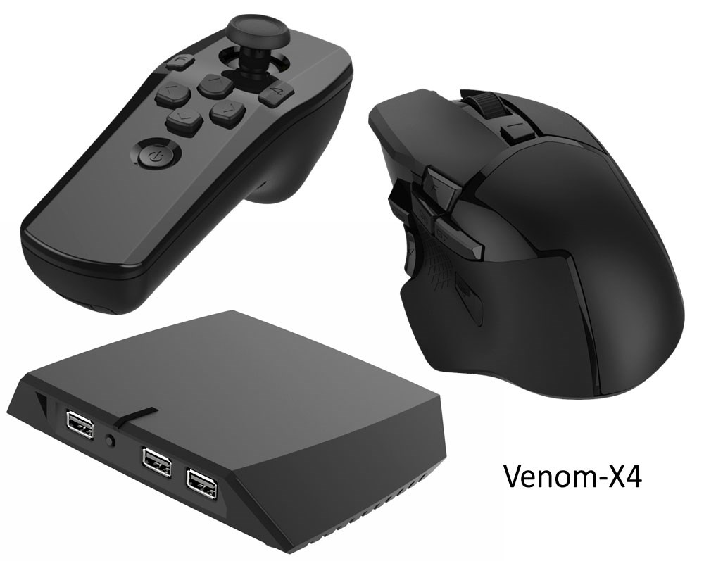 VenomX4 Mouse Controller PS4 NY! Bruk Mus+Tastatur på PlayStation 4