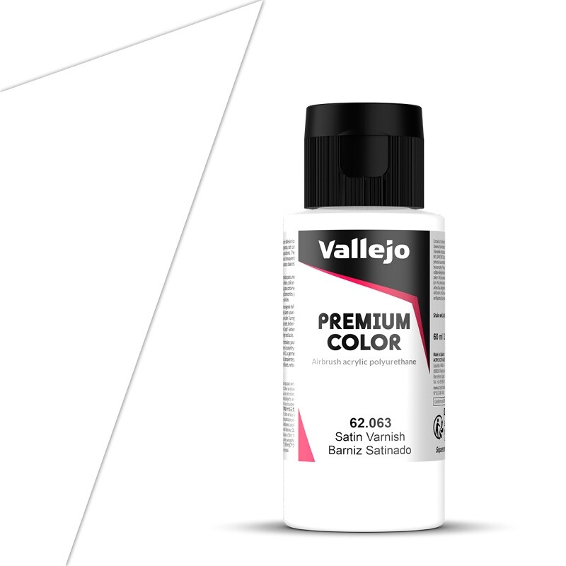 Vallejo Premium Varnish Satin 60ml Premium Airbrush Color - Klarlakk