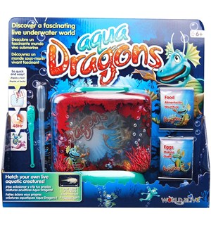 Aqua Dragons Mini Akvarium m/Ekte egg! Klekk og ta vare på forhistoriske dyr! 