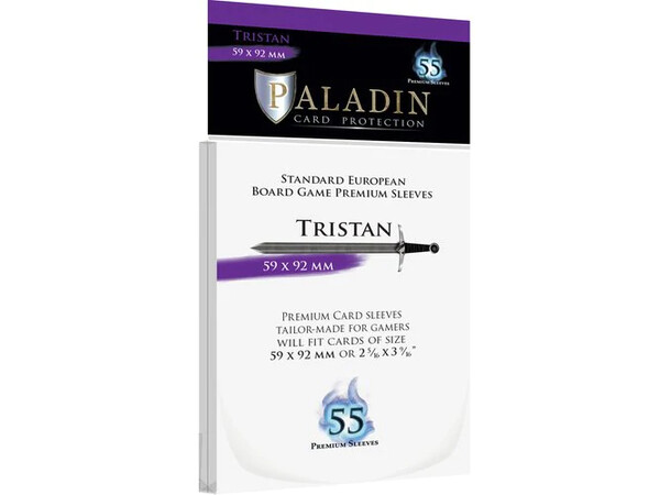 Brädspel Kortskydd 55 st 59x92 Paladin Tristan Standard European 