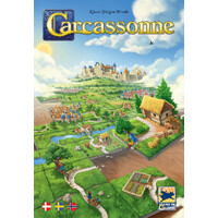 Carcassonne Brädspel - Svensk Grundspelet  m/ Elven & Biskopen Exp.