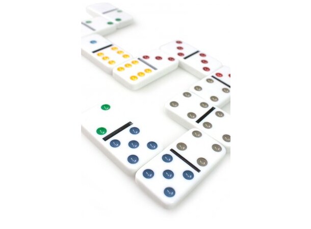 Domino Dobbel 6 metallboks Brettspill 