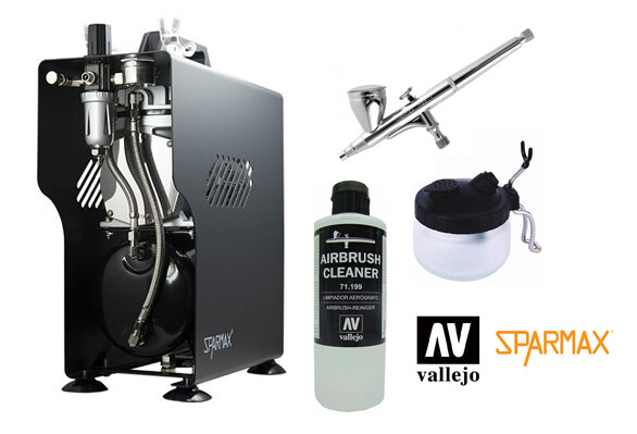 Airbrush Startpakke HOBBY - Komplett Alt du trenger for å komme igang