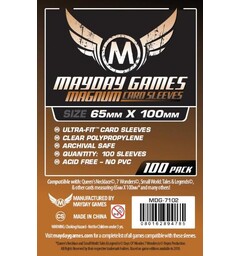 Brettspill Kortbeskyttere 100stk 65x100 Mayday Magnum UltraFit Copper