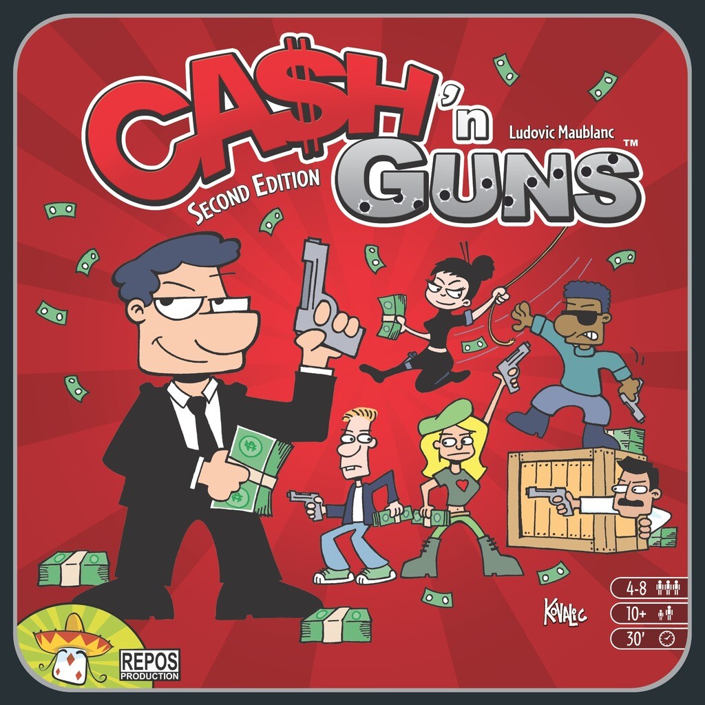 Cash n Guns (2nd Edition) Brettspill Årets Partyspill 2014 - Golden Geek