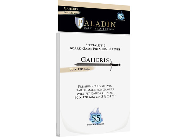 Brädspel Kortskydd 55 st 80x120 Paladin Gaheris Specialist B 