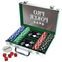 Pro Poker Pokersett med 200 sjetonger 