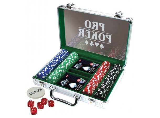 Pro Poker Pokersett med 200 sjetonger