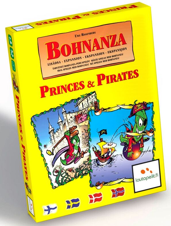 Bohnanza Princes and Pirates Kortspill Norsk 2 stk Frittstående Bohnanza spill