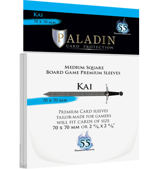 Brettspill Kortbeskyttere 55 stk 70x70 Paladin Kai Medium Square