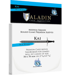 Brettspill Kortbeskyttere 55 stk 70x70 Paladin Kai Medium Square