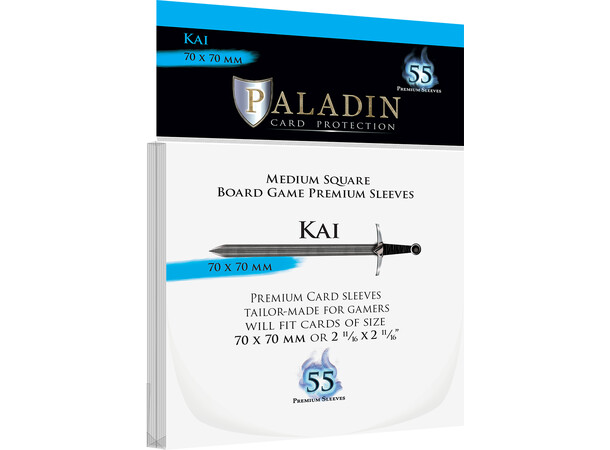 Brädspel Kortskydd 55 st 70x70 Paladin Kai Medium Square 