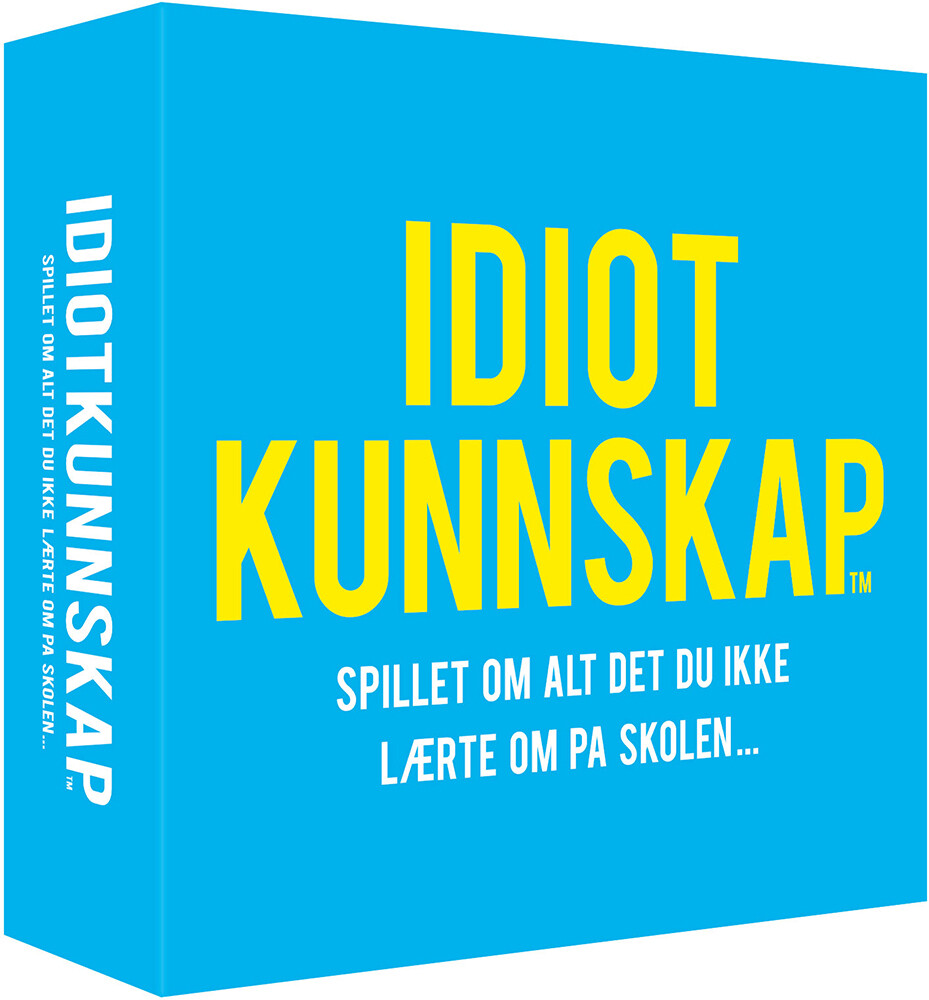Idiotkunnskap Brettspill Spillet om alt du ikke lærte på skolen