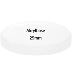 Akrylbaser Rund 25mm (15 stk)