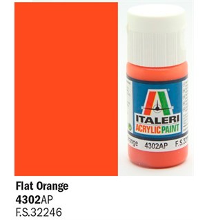 Akrylmaling Flat Orange Italeri 4302AP - 20 ml 