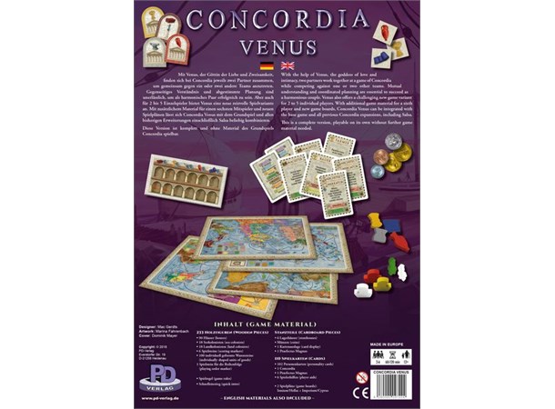 Concordia Venus Brettspill Frittstående Concordia-spill