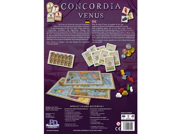 Concordia Venus Brettspill Frittstående Concordia-spill 