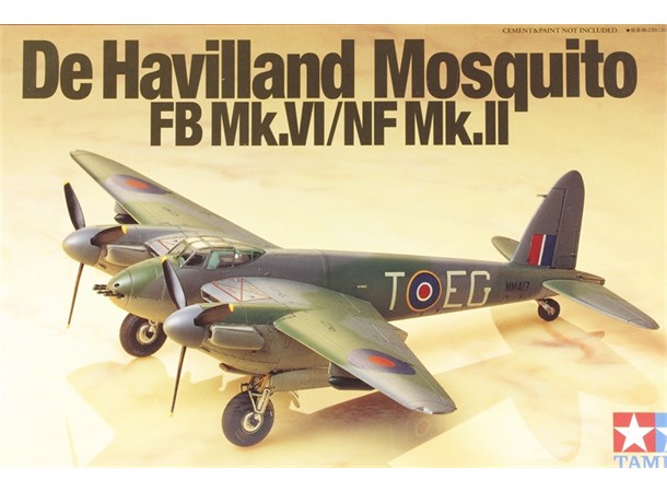 De Havilland Mosquito FB Mk.VI/NF Mk.II Tamiya 1:72 Byggesett